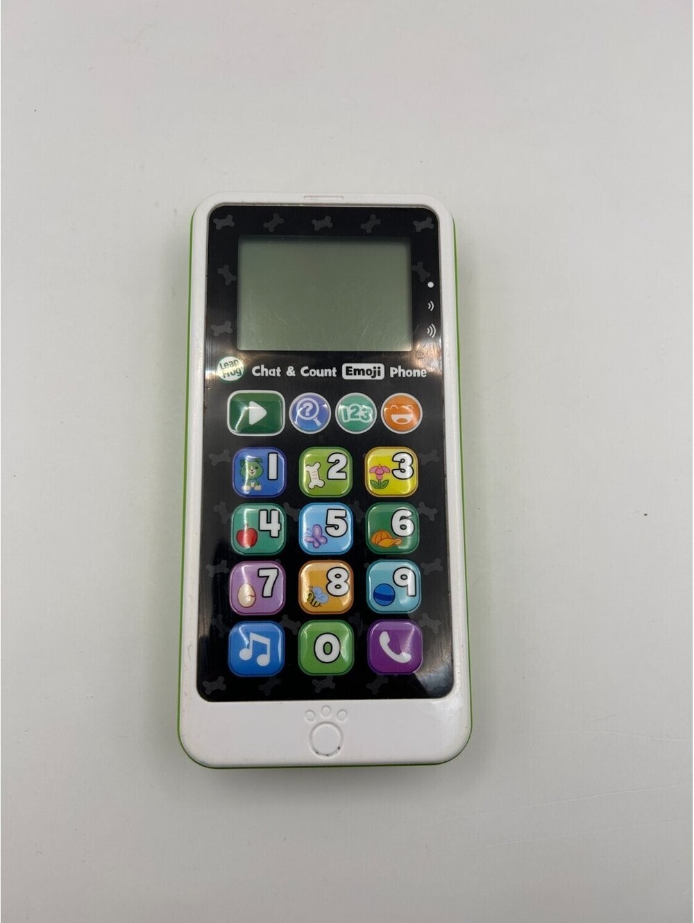 Leap Frog Chat & Count Emoji Phone Green White Electronic Learning Toy 6037